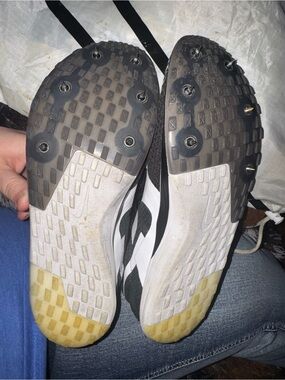 Nike Men's Black and White Track Spikes